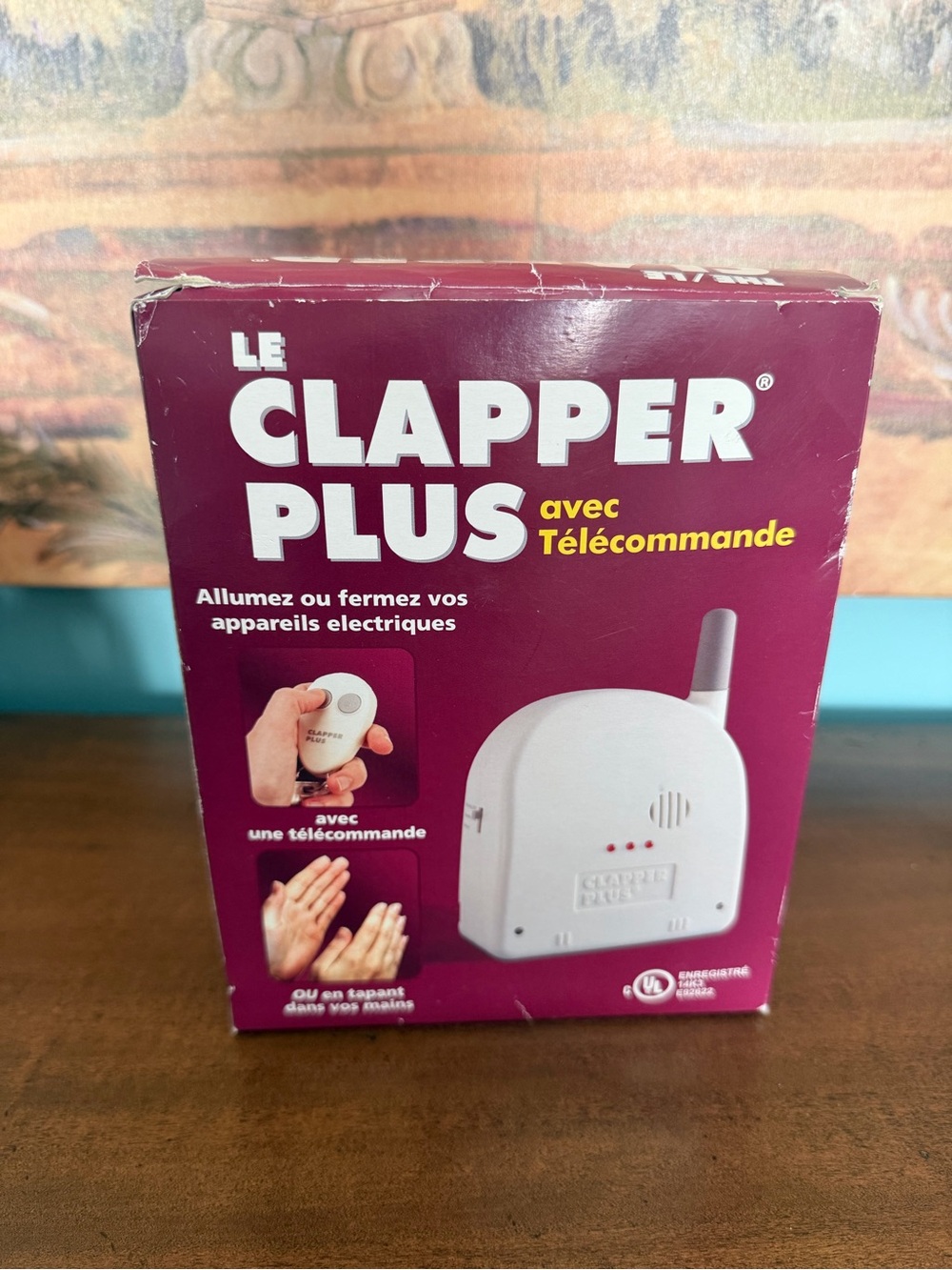 Clapper Plus Remote-Controlled Sound-Activated Switch - White